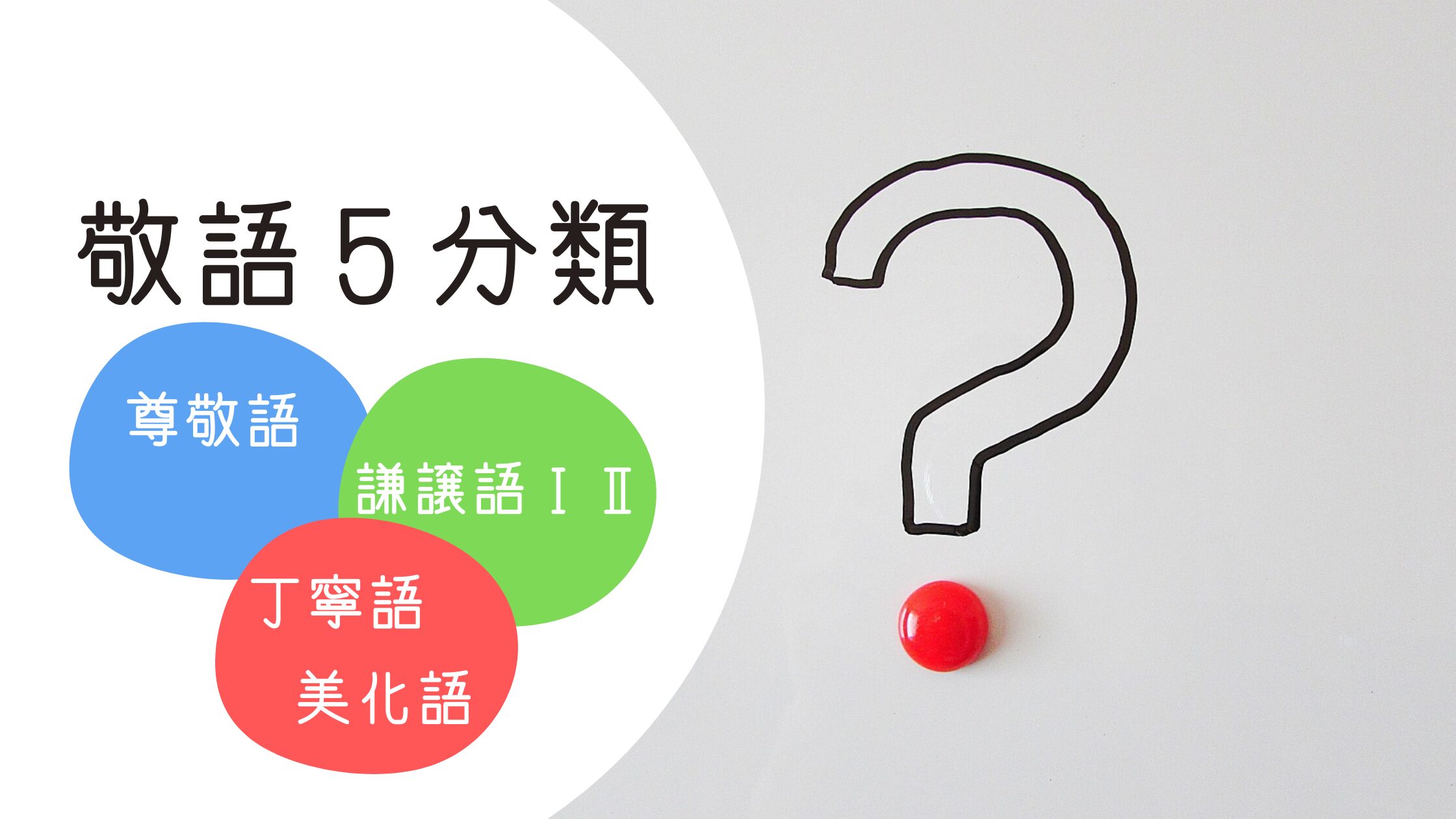 敬語は5種類？敬語の5分類を整理しよう【日本語教師の基礎】 | Chaso Blog